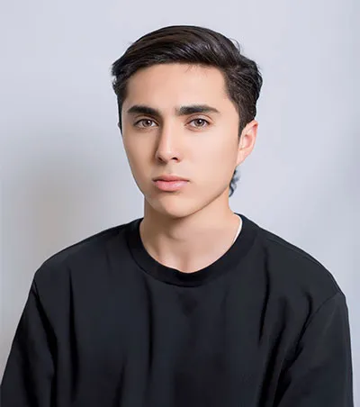 Close up portrait of Ethan Cole