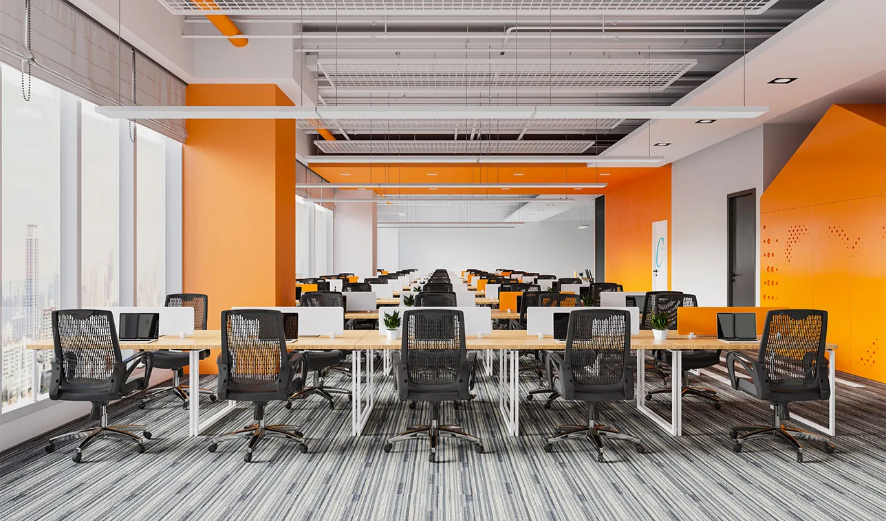 Modern interior office workspace