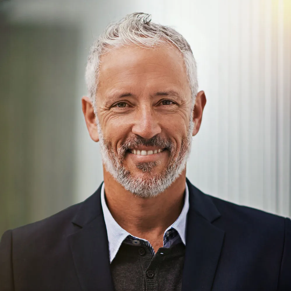 Close up portrait of Liam Carter